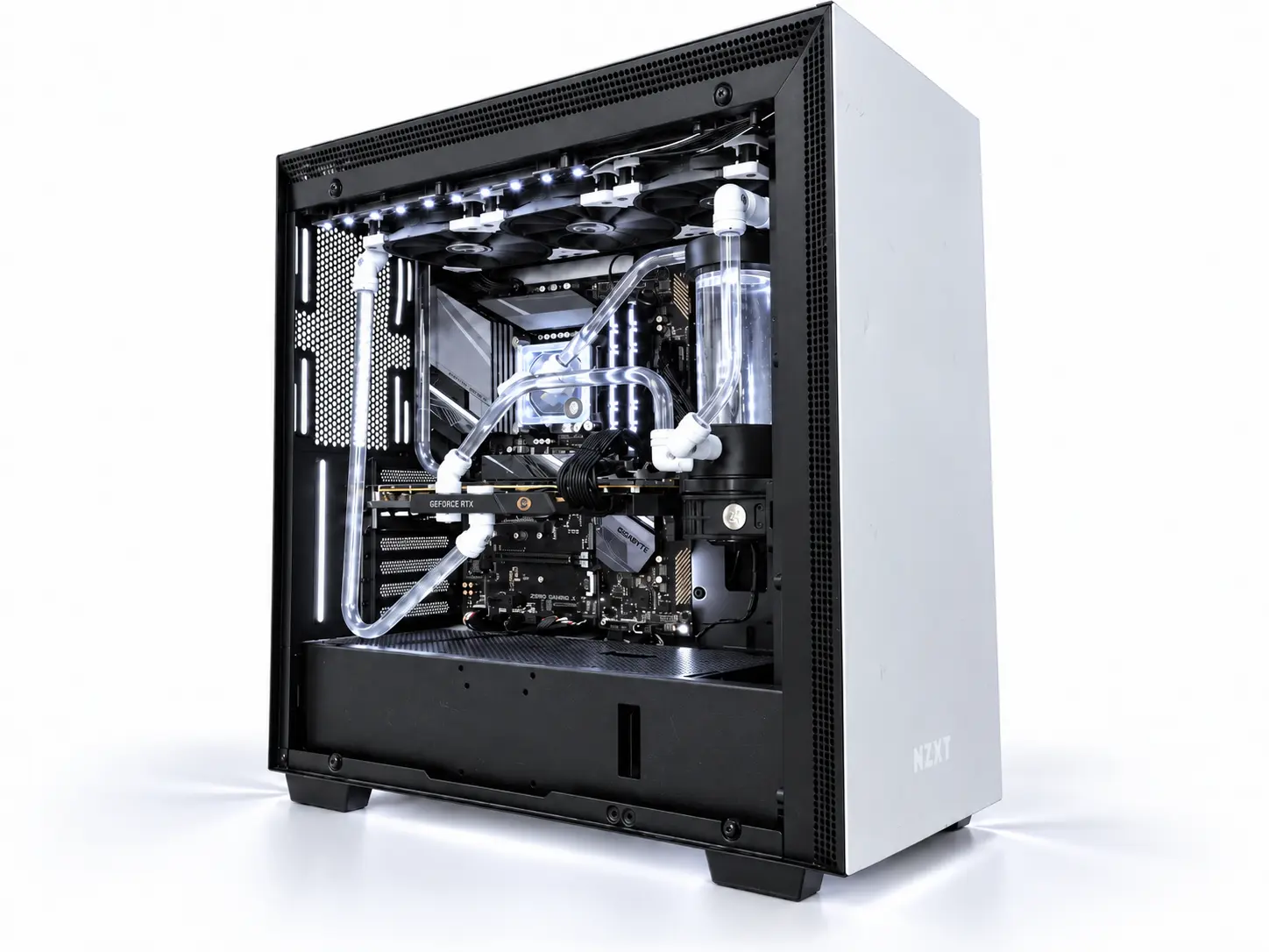Custom-Loop Intel 11700K + RTX 2080 8GB + DDR4 32GB 3200Mhz + 1TB M.2 + Win 11 Pro